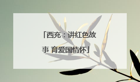 西充：讲红色故事 育爱国情怀