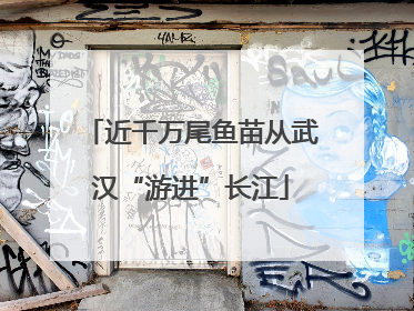近千万尾鱼苗从武汉“游进”长江