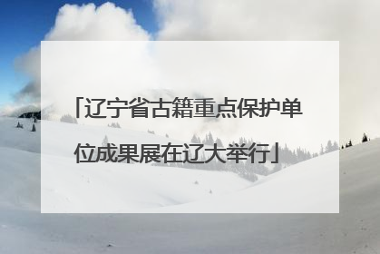 辽宁省古籍重点保护单位成果展在辽大举行