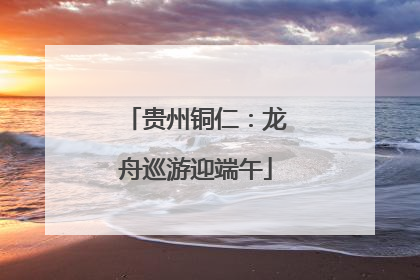 贵州铜仁：龙舟巡游迎端午