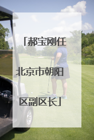 郝宝刚任北京市朝阳区副区长