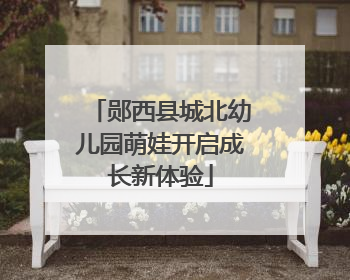 郧西县城北幼儿园萌娃开启成长新体验