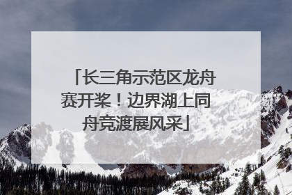 长三角示范区龙舟赛开桨！边界湖上同舟竞渡展风采
