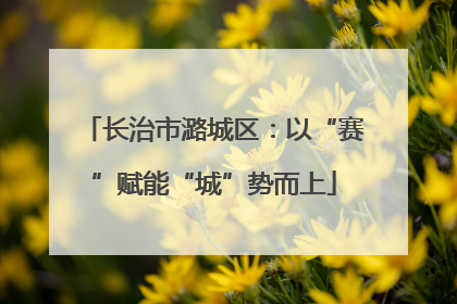 长治市潞城区：以“赛”赋能“城”势而上