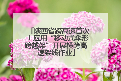 陕西省跨高速首次！应用“移动式伞形跨越架”开展横跨高速架线作业