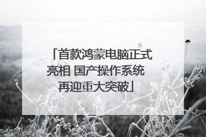 首款鸿蒙电脑正式亮相 国产操作系统再迎重大突破