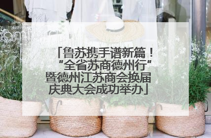 鲁苏携手谱新篇！“全省苏商德州行”暨德州江苏商会换届庆典大会成功举办