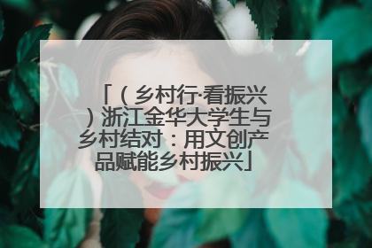 （乡村行·看振兴）浙江金华大学生与乡村结对：用文创产品赋能乡村振兴