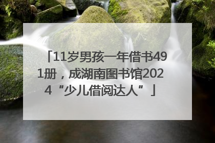 11岁男孩一年借书491册，成湖南图书馆2024“少儿借阅达人”
