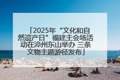 2025年“文化和自然遗产日”福建主会场活动在漳州东山举办 三条文物主题游径发布