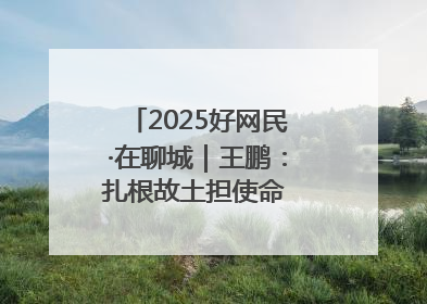 2025好网民·在聊城｜王鹏：扎根故土担使命 妙笔著文扬正气