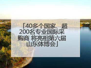 40多个国家、超200名专业国际采购商 将亮相第六届山东体博会