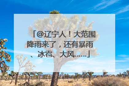 @辽宁人！大范围降雨来了，还有暴雨、冰雹、大风……