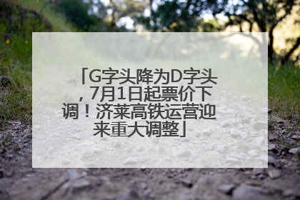 G字头降为D字头，7月1日起票价下调！济莱高铁运营迎来重大调整